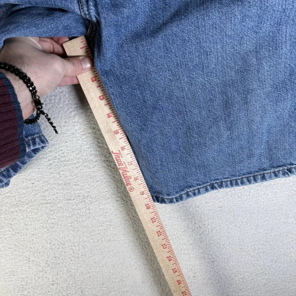 Vintage Levis Shorts Mens 42 Dad Jorts Blue Denim 505 Medium Wash Y2K 2007